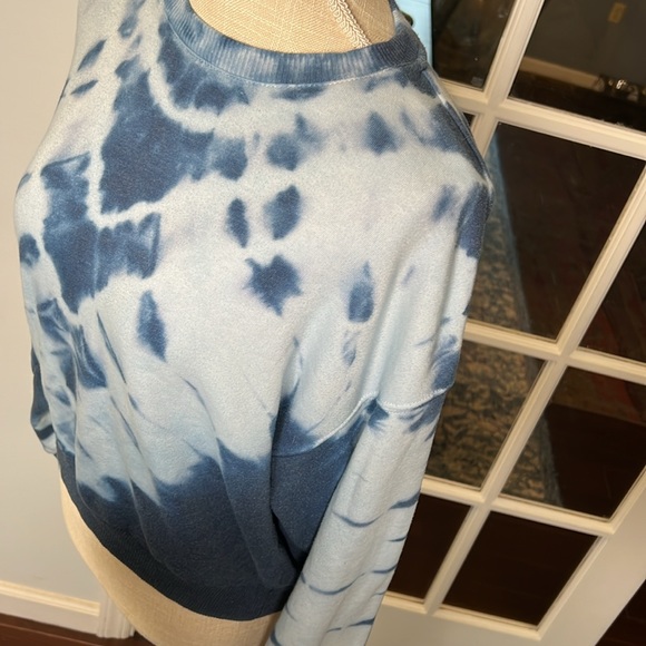 American Eagle blue/white tie dye sweatshirt S - Picture 4 of 9